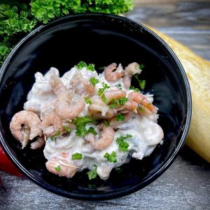 Grijze garnaalsalade